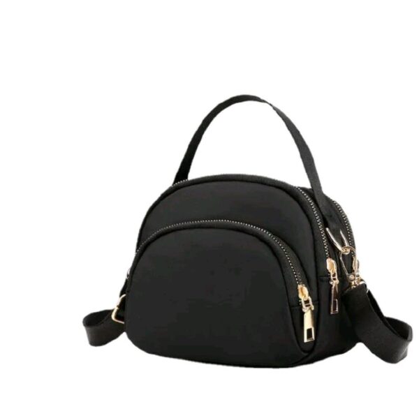 round  black  black bag