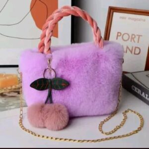 purple  unique hand bag