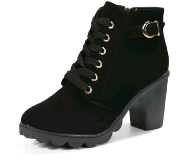 thick high heel boots