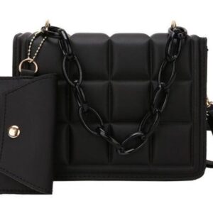 Black  drafted designed  bag