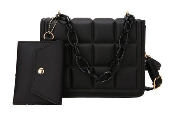 Black  drafted designed  bag