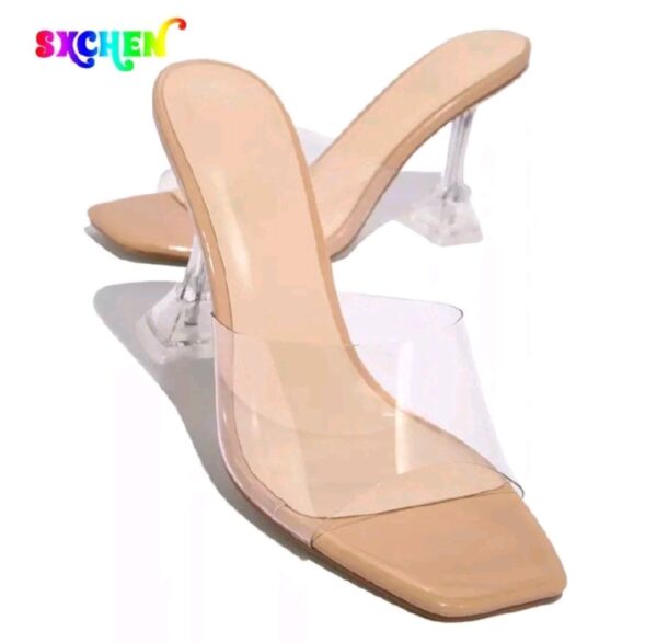 fish mouth like heel shoe