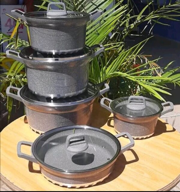 10 pcs cookware set cooking  pots non stick  sufuria