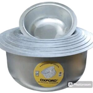 4pcs  size  12 to 16 black  Oxford  light aluminium  cooking  pots