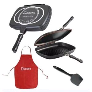Desini double grill  pan  non stick cooking  pan