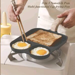 3 hole frying  pot pan,thickened omelet  non stick