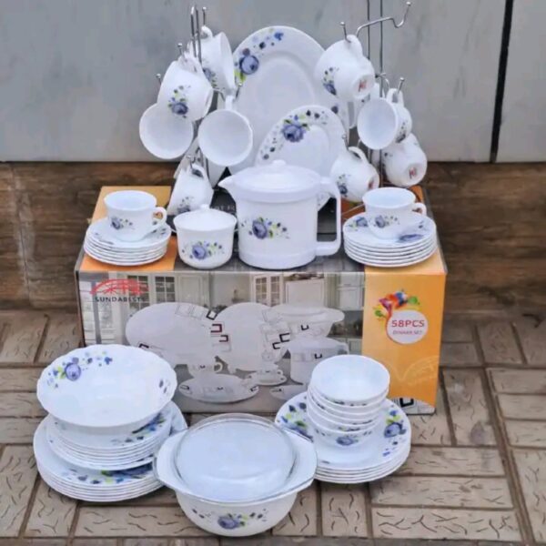 58 pcs dinner  set,  beautifully  decorated